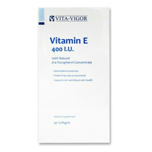 VITA-VIGOR 維格 維生素E軟膠囊 90粒 維生素 vitamin E 400IU【新宜安中西藥局】