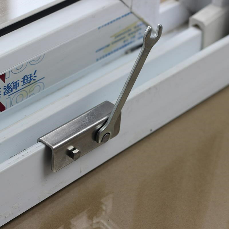 安全門窗鎖  固定紗窗窗鎖窗戶鎖窗戶限位器落地移門兒童防護鎖扣安全鎖2個裝【MJ18917】