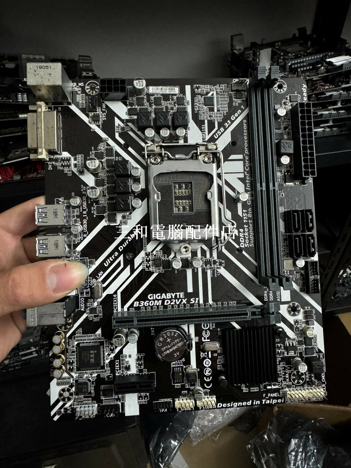 技嘉B360M D2VX SI 正品原裝 拆機主版 支援7 8代CPU 穩定效能 輕鬆裝DIY電腦