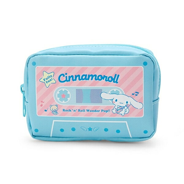 【震撼精品百貨】大耳狗 Cinnamoroll~日本SANRIO三麗鷗 大耳狗迷你皮質收納包(藍錄音帶款)*74601