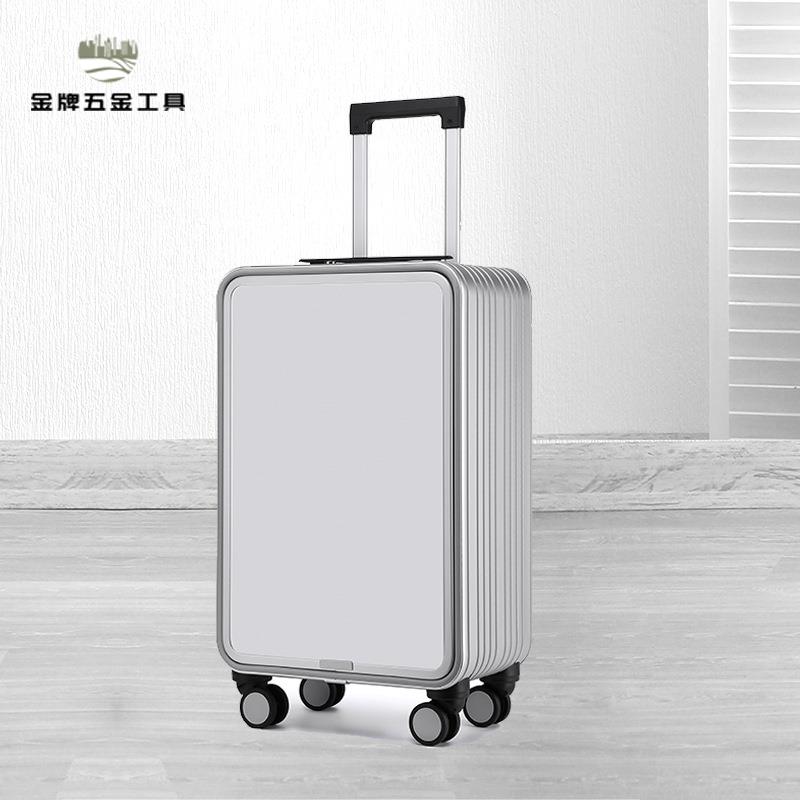 廠家清倉 登機箱 行旅箱 行李箱 批發前開口16寸小型全鋁拉桿箱側20高階行李箱商務旅行箱男登機箱 八折下殺wy20