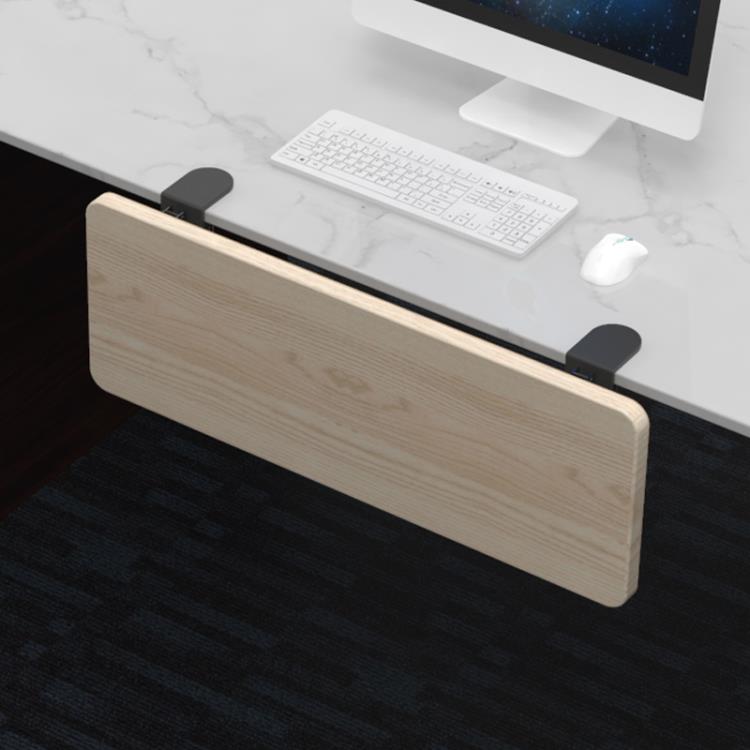 桌面延長板免打孔電腦手托架桌子加長加寬摺疊擴展接板書桌延伸板【摩可美家】