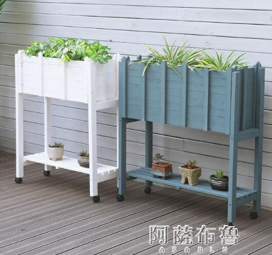 樂天精選~種植箱陽臺實木頭花盆戶外防腐木花槽室外庭院隔斷花箱長方形種植箱圍欄- 雙11全館免運