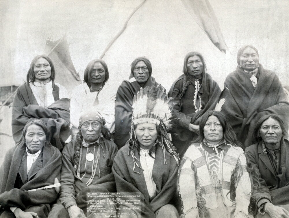 Posterazzi: Sioux Chiefs 1891 Ngroup Portrait Of Lakota Sioux Chiefs 