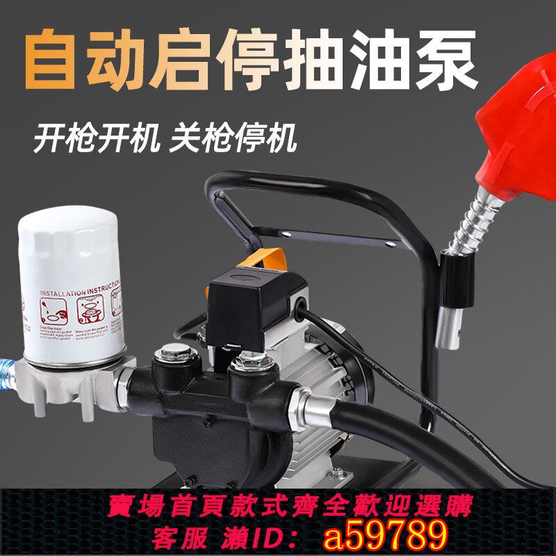 【臺灣公司 可打統編】電動抽油泵12V24V220V伏自動啟停柴油自吸大流量直流加油泵加油機
