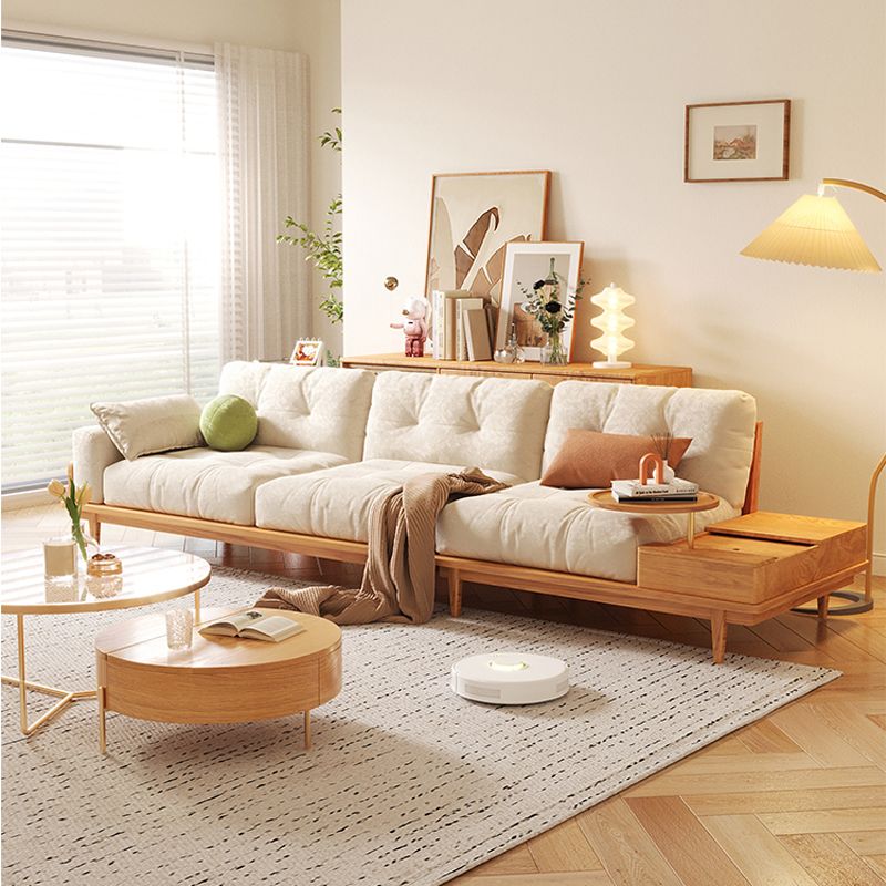 日式原木沙發北歐小戶型客廳家具實木直排沙發三人位簡約現代乳膠