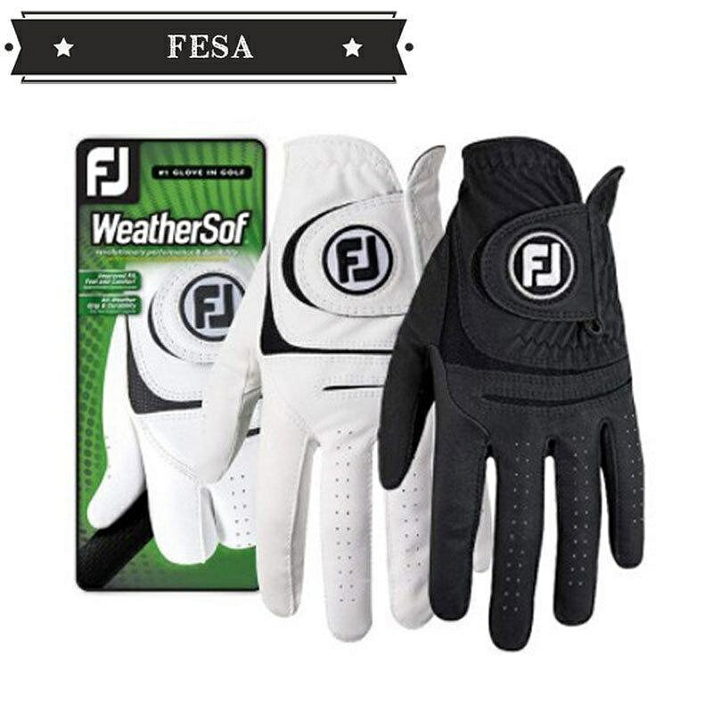 Footjoy 高爾夫手套男士天氣高爾夫手套 1PCS 高爾夫手套女士絨面革高爾夫手套男士左手透氣防滑左手右手練習手套