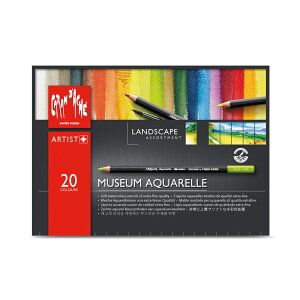 CARAN d'ACHE 瑞士卡達 MUSEUM AQUARELLE 博物館級水溶性色鉛 風景 20色 /盒 3510.420