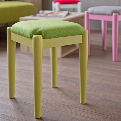 椅子/椅凳 TZUMii和風菓子實木小椅凳-森林綠