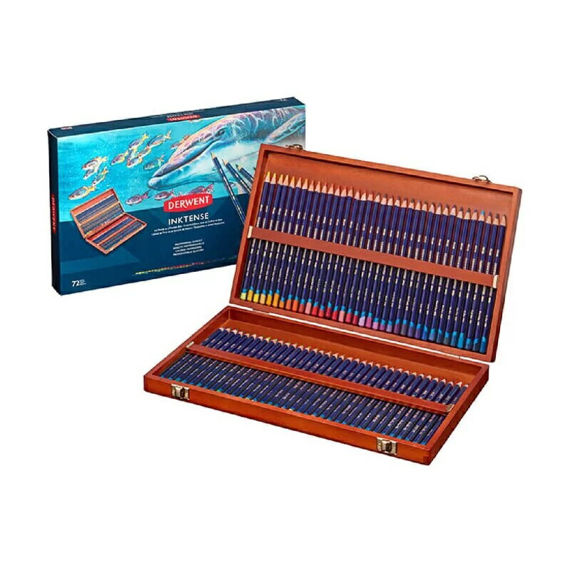 【DERWENT 德爾文】 INKTENSE 水墨色鉛72色-木盒裝 DW2301844【領券滿額再折千8/31止】