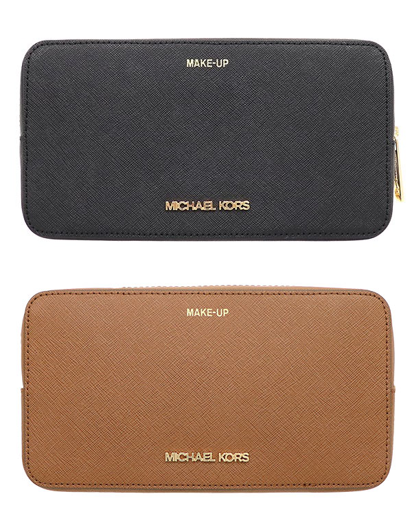 MICHAEL KORS 化妝包 十字紋防刮真皮 化妝包 萬用包 M51671 MK (現貨)▶指定Outlet商品5折起☆現貨【送禮首選★APP下單點數4倍送】