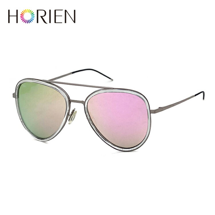 HORIEN海儷恩 經典傳奇復古飛行員偏光太陽眼鏡 芭比粉 抗UV400 (N 6518 TD51) 1