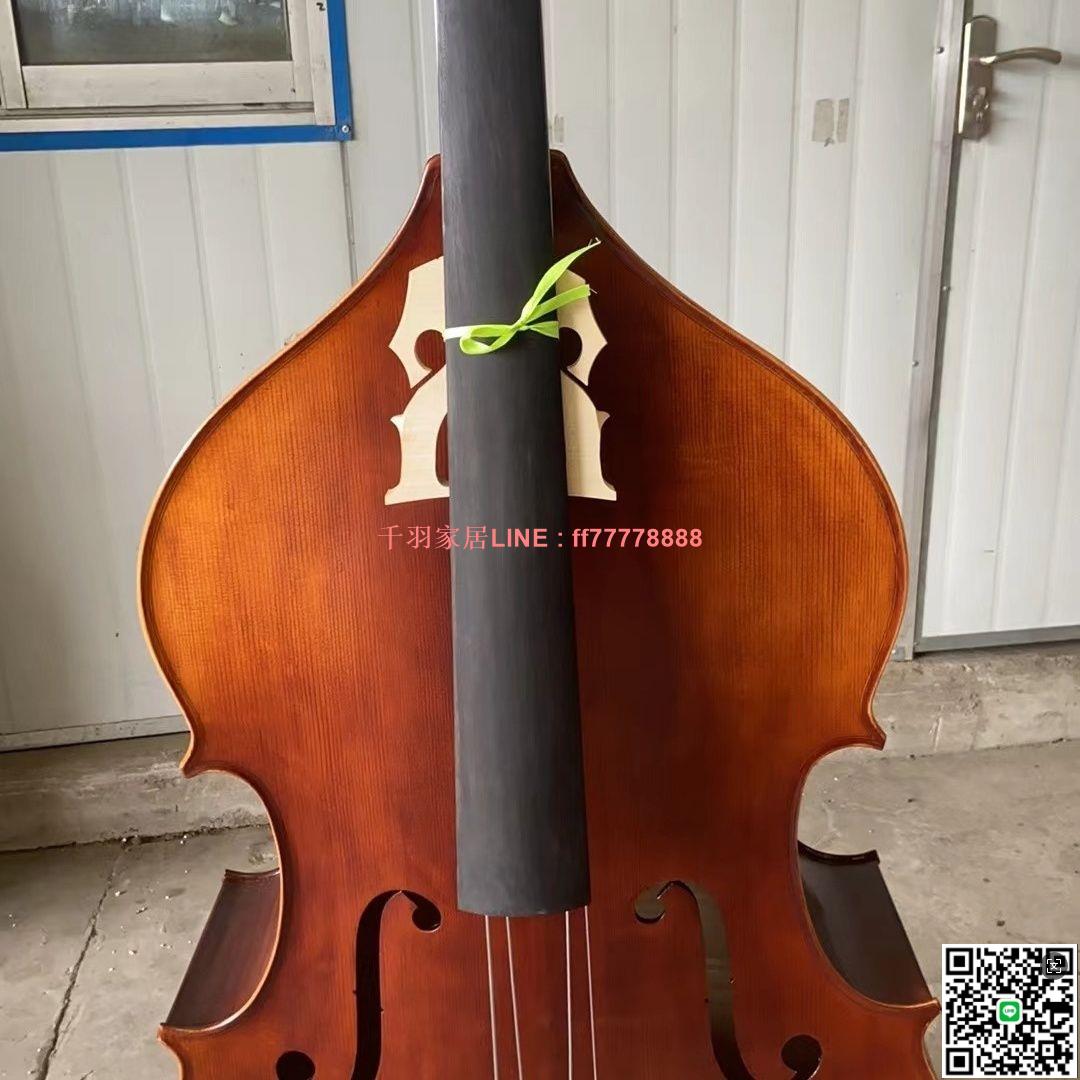 【千羽家居】批發高檔手工成人3/4實木低音提琴貝司大提琴專業級考級演奏樂器