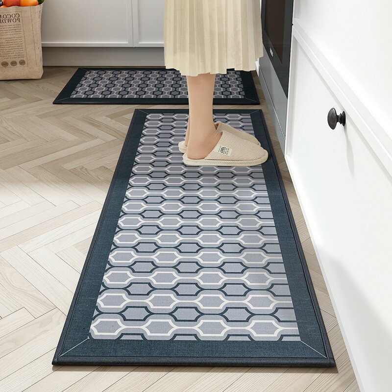 新品廚房地墊 可擦耐臟簡約ins長條腳墊防油墊子吸水防滑地毯