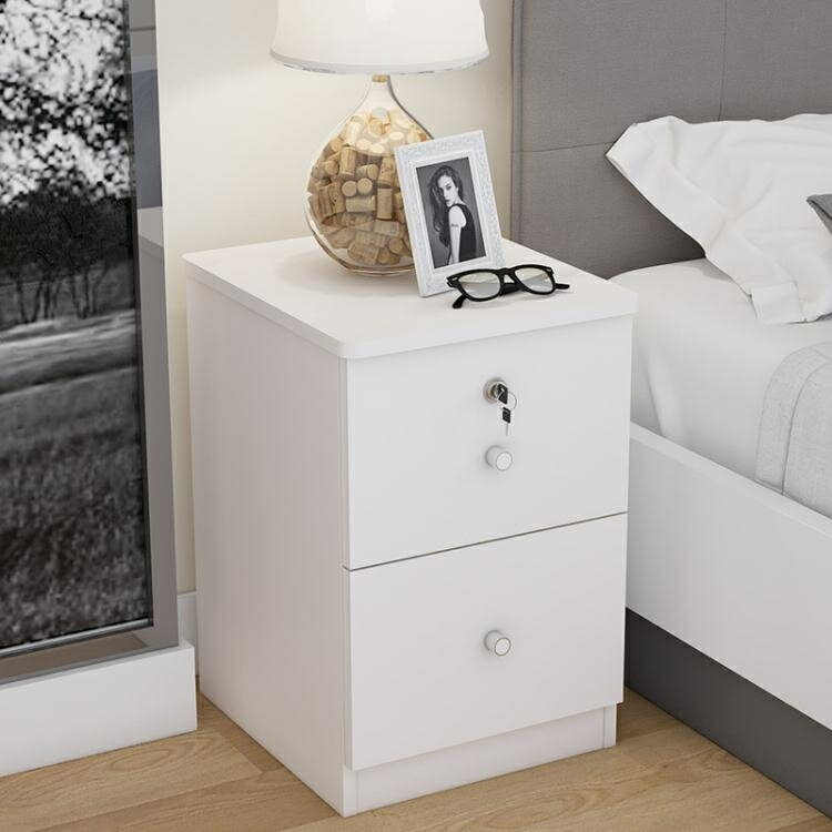 簡易小型床頭櫃子20-25-30-35CM臥室超窄迷你床邊儲物鬥櫃邊櫃ATF 領券更優惠