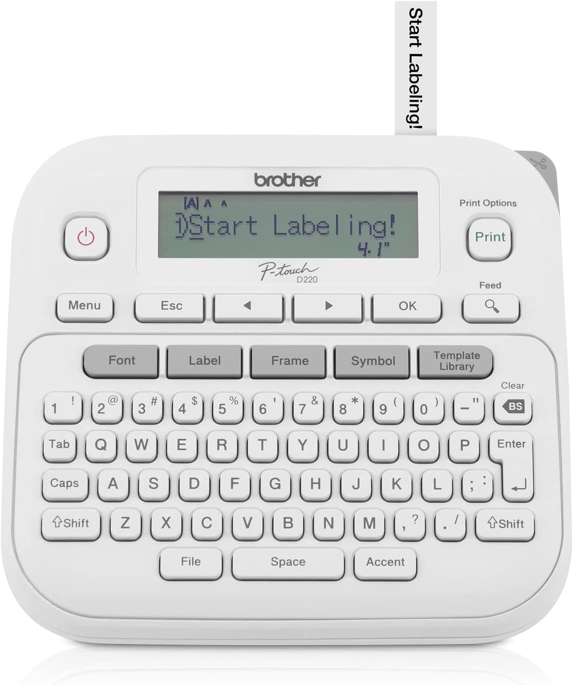 [3美國直購] Brother P-Touch PTD220 標籤機 Home/Office Everyday Label Maker 適最寬12mm標籤