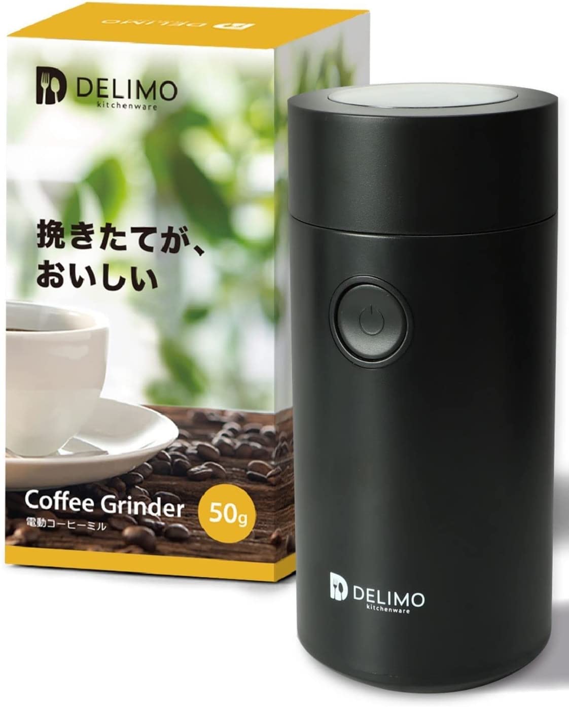 【日本代購】電動咖啡研磨機咖啡研磨機Delimo 黑色