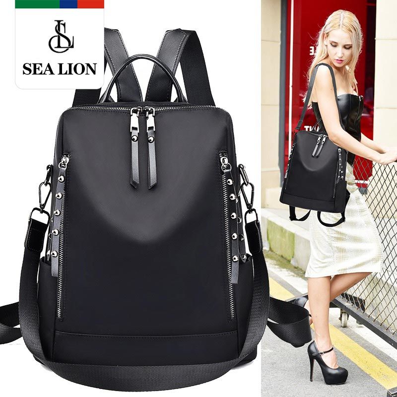 SEA LION法國專柜2023新款雙肩包包女簡約時尚百搭小包背包旅行包