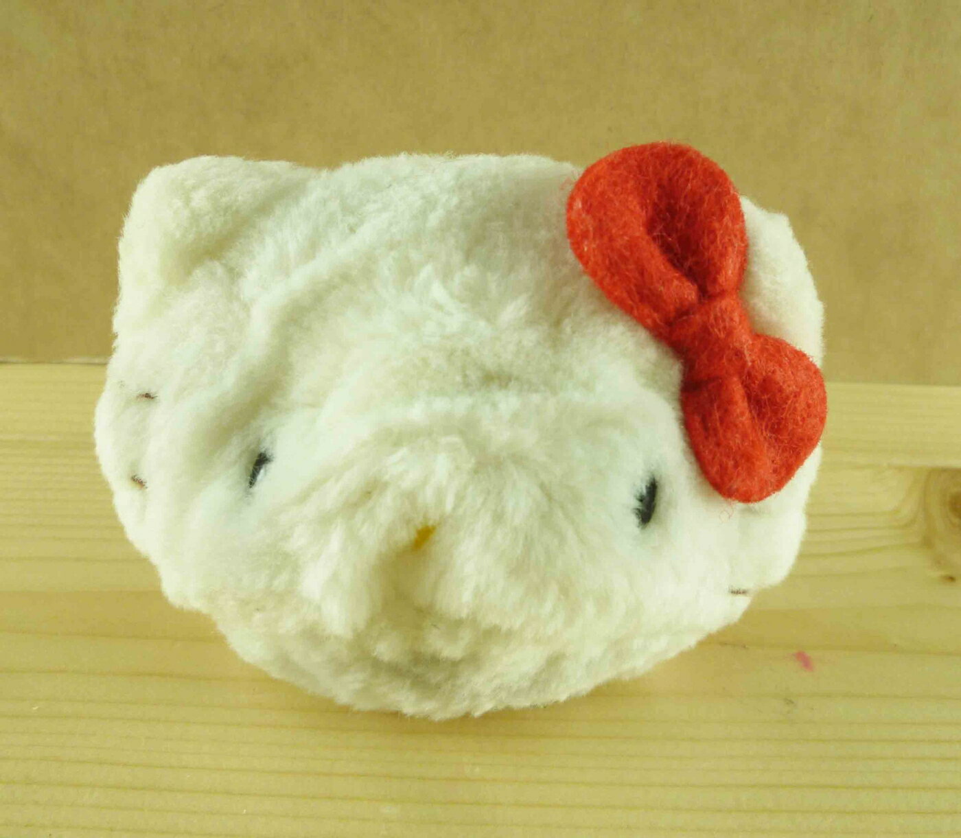 【震撼精品百貨】Hello Kitty 凱蒂貓-頭型零錢包-紅蝴蝶結 震撼日式精品百貨