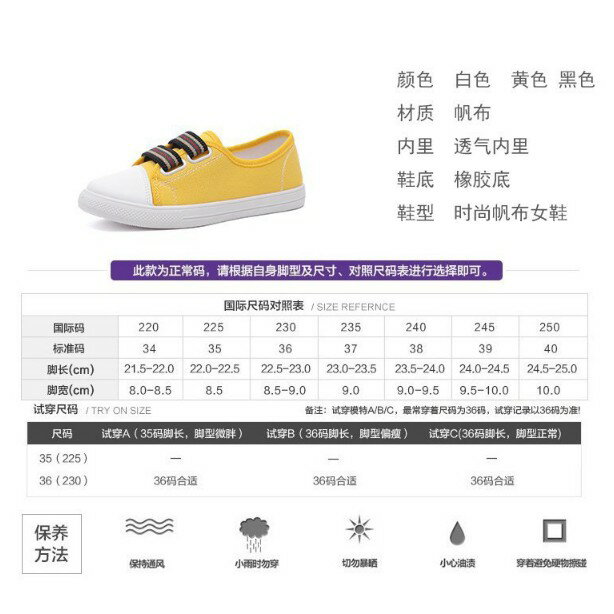 女鞋 帆布鞋 小白鞋 平底鞋 休閒鞋 三色 櫻桃嚴選 4