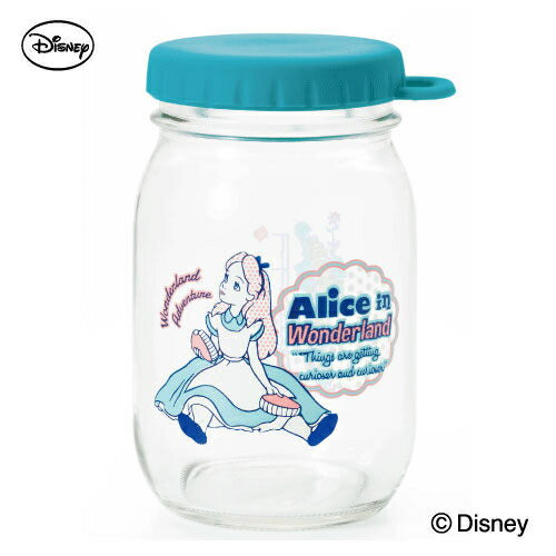 【震撼精品百貨】Disney 迪士尼 愛麗絲 《石塚硝子》日本製玻璃收納罐-450ml【共1款】 震撼日式精品百貨