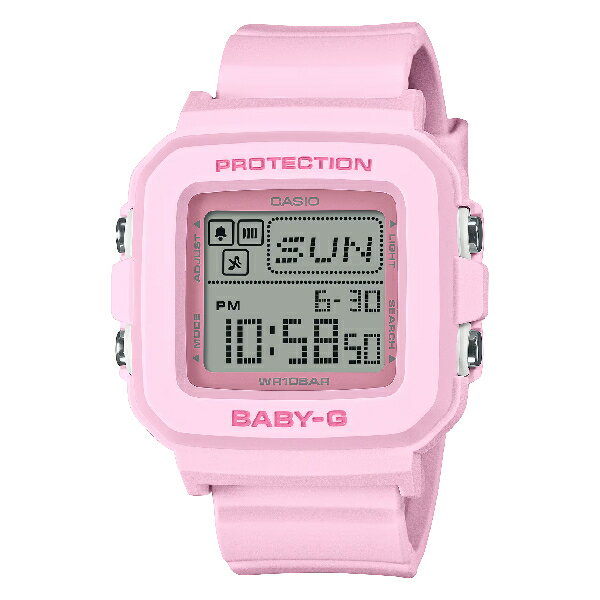 CASIO 卡西歐 BGD-10 BGD-10-4 單色畫素動畫數位錶 淺粉 39mm｜樂天全館特惠中★指定刷卡回饋10%