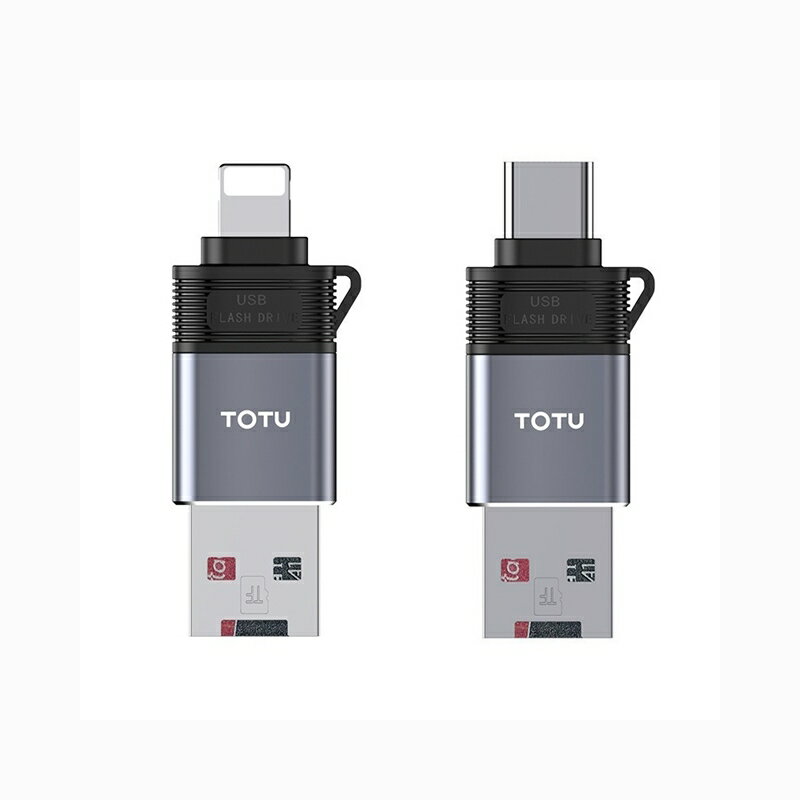 【TOTU 拓途】極速系列-二合一讀卡機(USB轉Lightning/Type-C)【App 4%回饋】