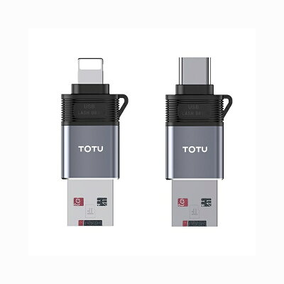 【TOTU 拓途】極速系列-二合一讀卡機(USB轉Lightning/Type-C)【APP享6%回饋】