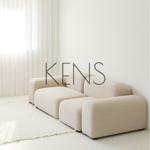【KENS】沙發 沙發椅 北歐布藝沙發客廳小戶型組合三人位現代簡約創意白色沙發單人位