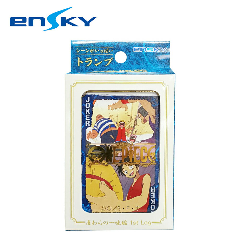 【日本正版】航海王 壓克力盒 撲克牌 日本製 草帽海賊團 海賊王 ONE PIECE ENSKY - 803377