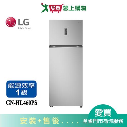 LG樂金461L智慧變頻雙門冰箱GN-HL460PS_含配送+安裝【愛買】