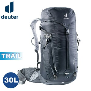 【Deuter 德國 TRAIL 30L 輕量拔熱透氣背包《黑》】3440521/雙肩後背包/登山包/戶外旅遊