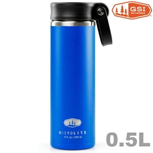 GSI MicroLite 500 Twist 輕量不銹鋼真空保溫瓶 0.5L 67002 復古藍 BL
