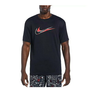 Nike [NESSE512-001] 男 短袖 上衣 防曬衣 T恤 抗UV 運動 休閒 透氣 舒適 夏日 海灘 黑