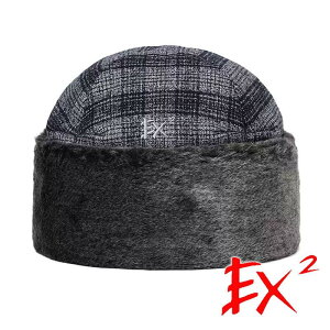 【EX2德國】保暖圓帽『黑灰格』366078