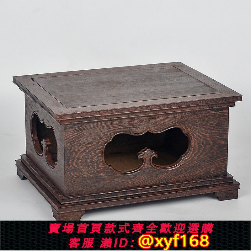{保固一年 可打統編}佛像底座財神觀音實木製品加高供奉關公擺件托架供佛家用鏤空加高