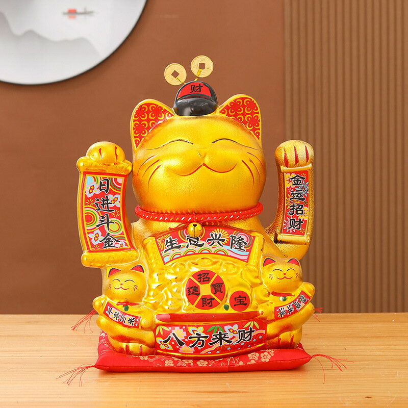 【良品舎】全館免運 開發票 保售後 擺飾 招財貓陶瓷家居擺件創意日式發財貓存錢罐店鋪開業活動禮品