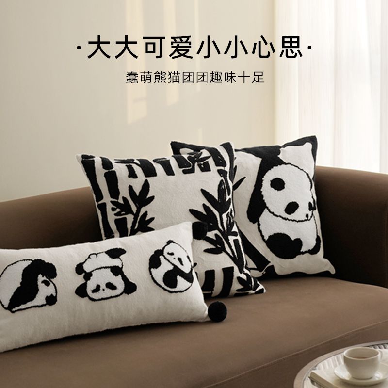 抱枕 靠枕 納茉繡花抱枕方枕客廳沙發靠枕家用臥室床頭靠墊腰枕S0104快速出貨