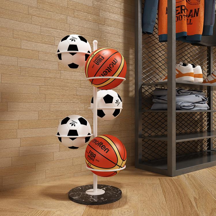 家用足球籃球收納架球類擺放架幼兒園置球架陳列架排球收納整理架 全館免運