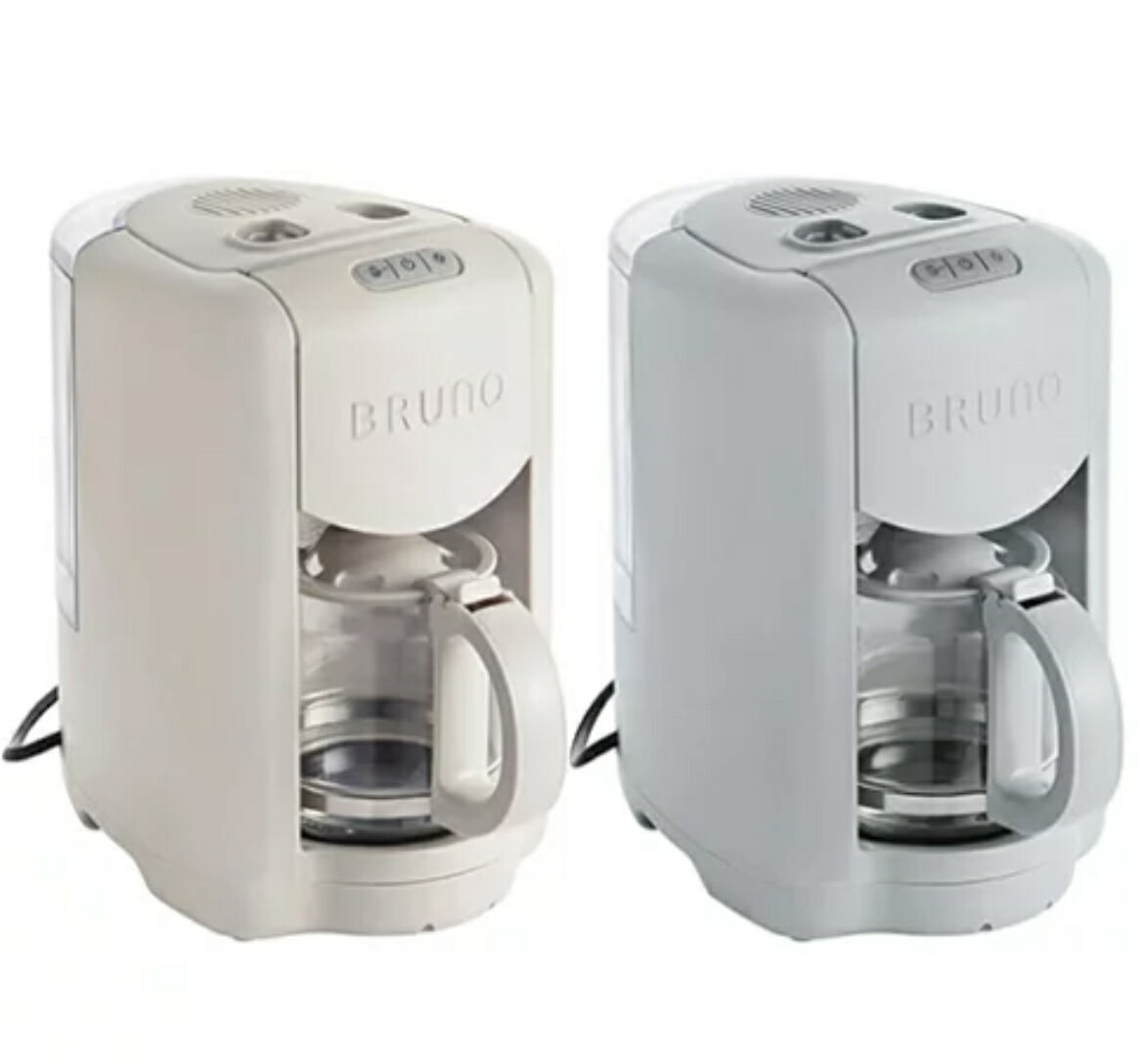 BRUNO BOE104 全自動 咖啡機 緊湊型咖啡機 配研磨器 過濾器 可磨豆 1至2人用 2至5杯 日本代購