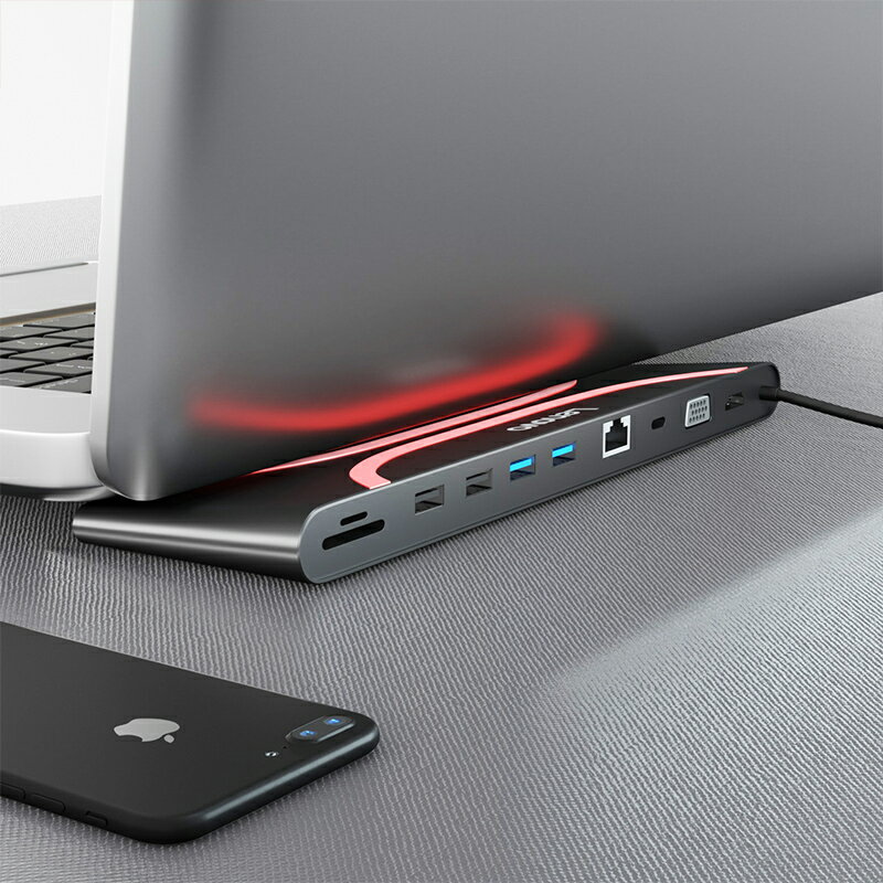聯想type-c擴充套件塢蘋果macbook pro轉換器筆記本usb-c多功能轉接頭