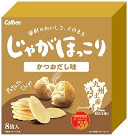 日本九州 Calbee 風味厚切薯片 8枚/盒 九州醬油 柴魚高湯 五島灘鹽味 零食 脆片 馬鈴薯餅乾 薯條 下午茶  【小福部屋】 4