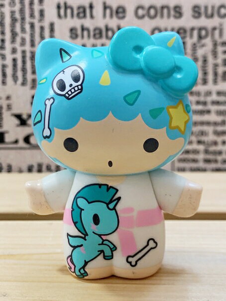 【震撼精品百貨】凱蒂貓 Hello Kitty 日本SANRIO三麗鷗 TKDK限量版擺飾-雙子星KIKI#15291 震撼日式精品百貨