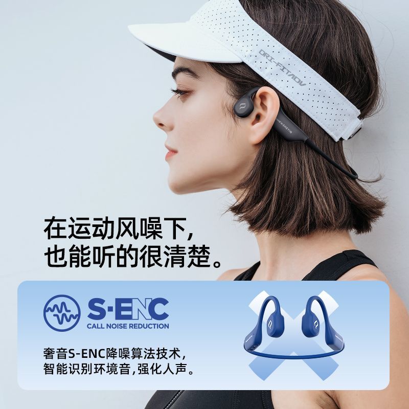 免運/快速出貨 藍牙耳機 運動耳機 無線耳機 奢音2025新款骨傳導不入耳藍牙耳機掛耳式運動超長續航跑步專用 快速出貨