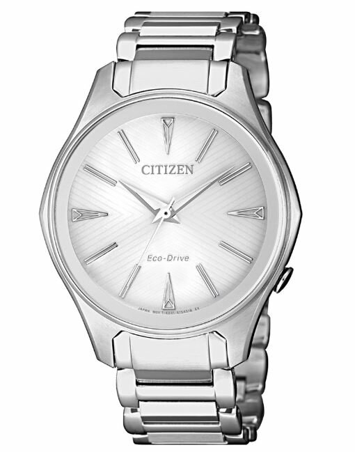 CITIZEN 星辰錶 EM0597-80A 幾何線條俐落光動能時尚腕錶/銀 37mm