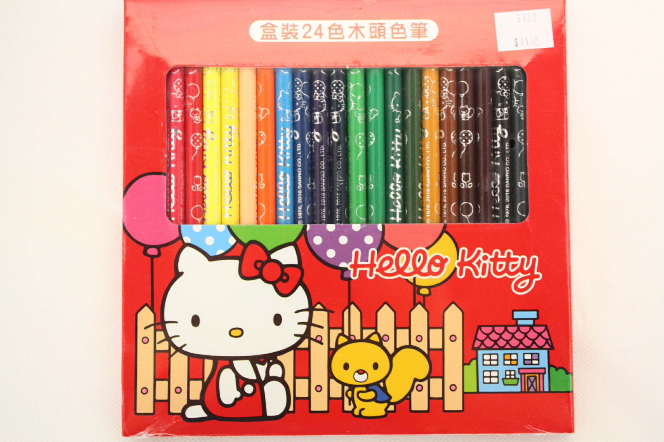 大賀屋 hello kitty 24色 色鉛筆 色筆 著色 凱蒂貓 KT 三麗鷗 正版 授權 T0001 455