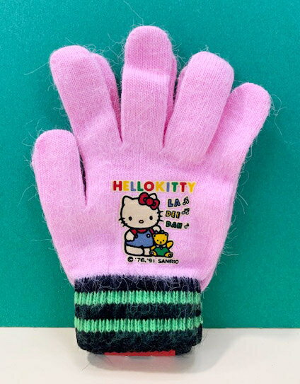 【震撼精品百貨】Hello Kitty 凱蒂貓 三麗鷗 KITTY 兒童針織手套-粉#30991 震撼日式精品百貨