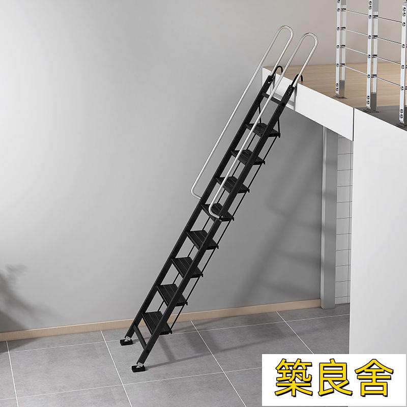 開立發票 閣樓梯子 樓梯 家用鋁合金閣樓梯子十步扶梯室內外加厚工程梯移動折疊伸縮閣樓梯zz1103 6