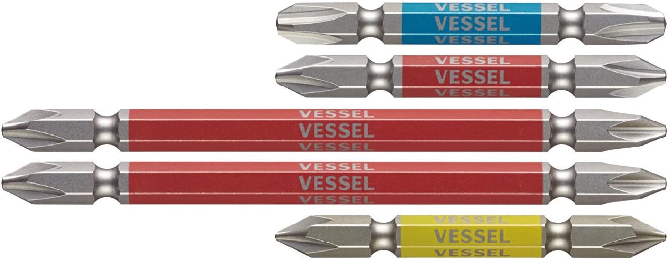 【日本代購】VESSEL 螺絲鑽頭5支裝 GS5P-02