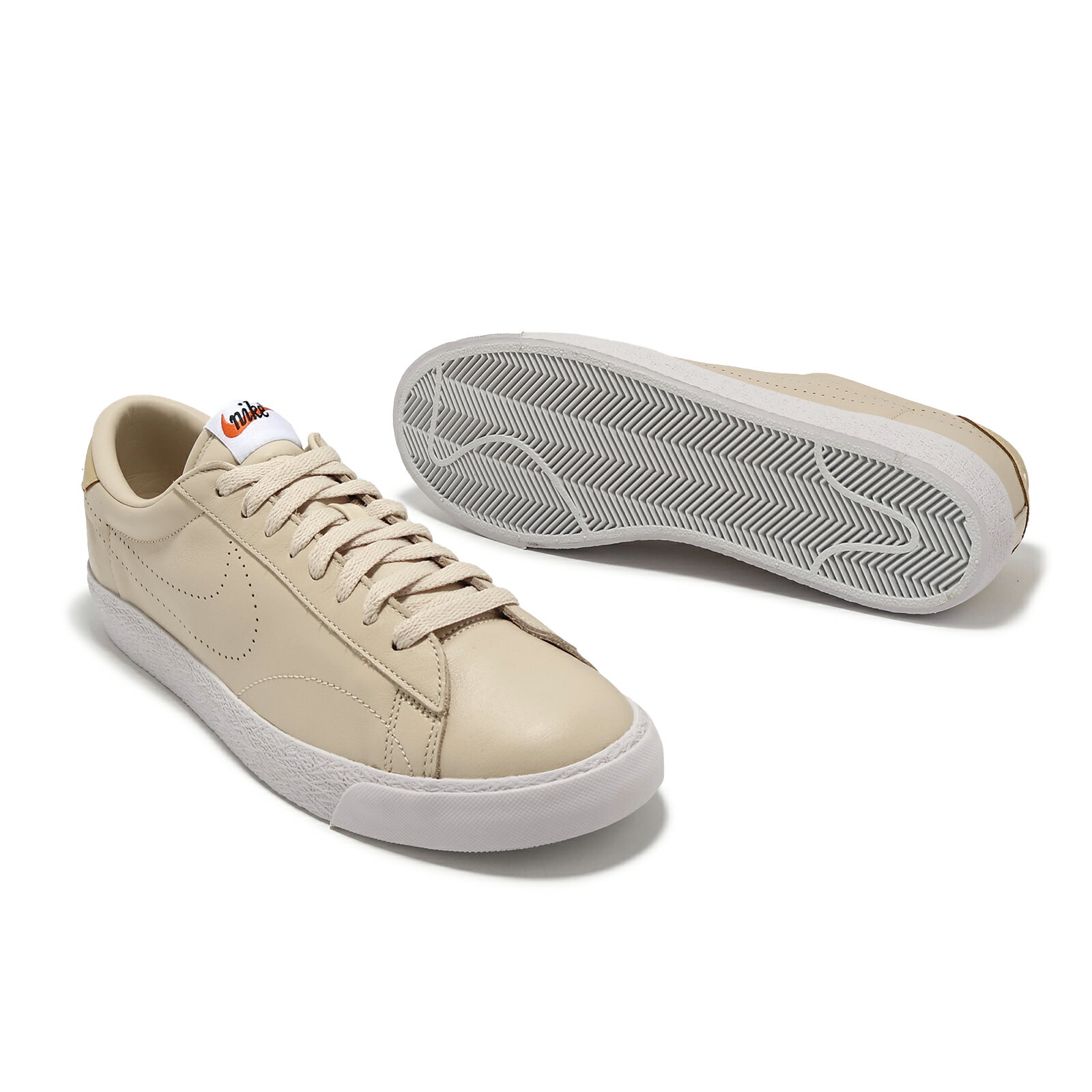 Nike 休閒鞋 Tennis Classic AC 男鞋 米白 低筒 皮革 復古 運動鞋 HM4648-110 5